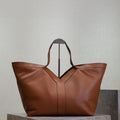 Prada Y Tote Bag Brown Cowhide