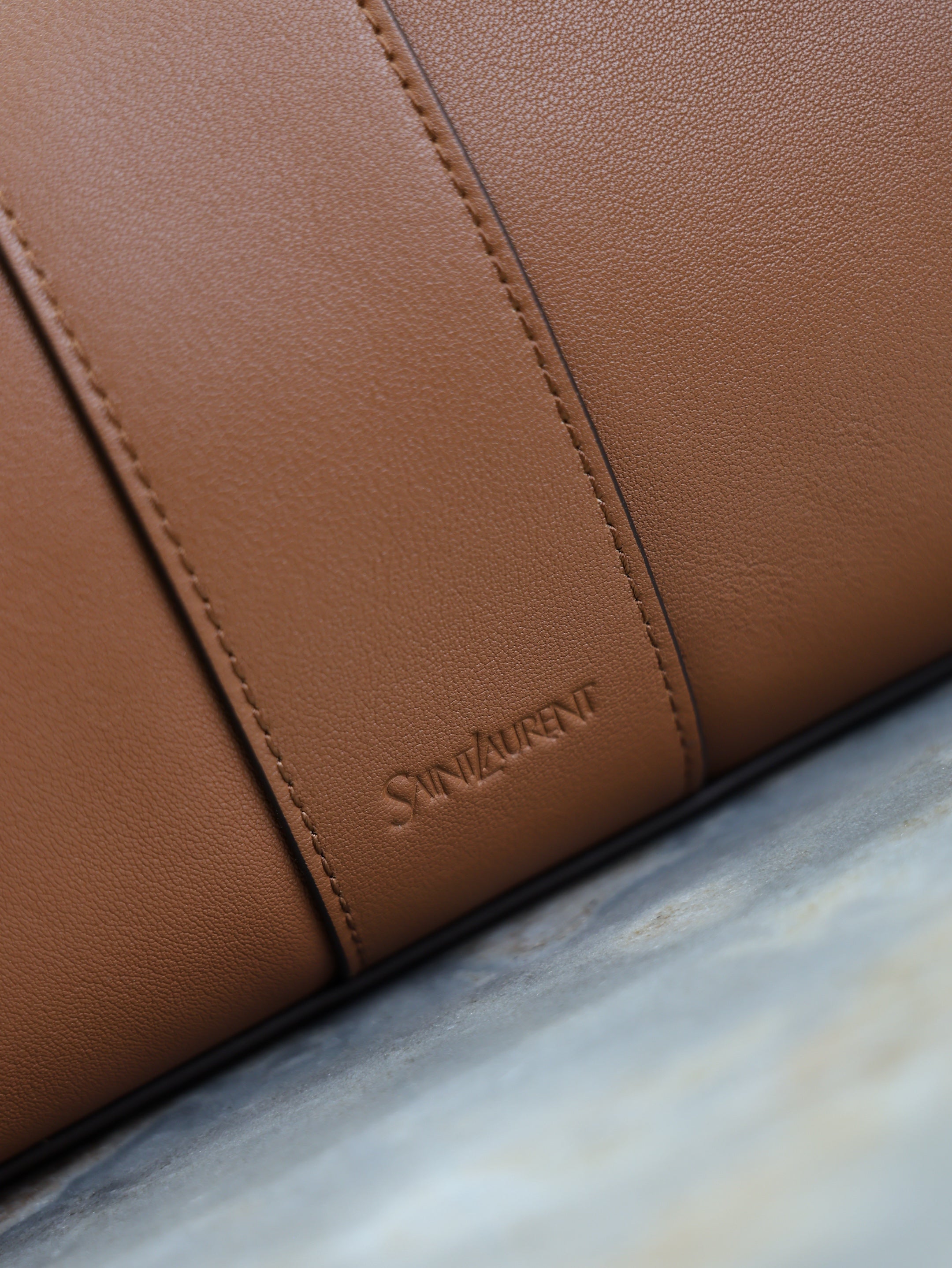 Prada Y Tote Bag Brown Cowhide