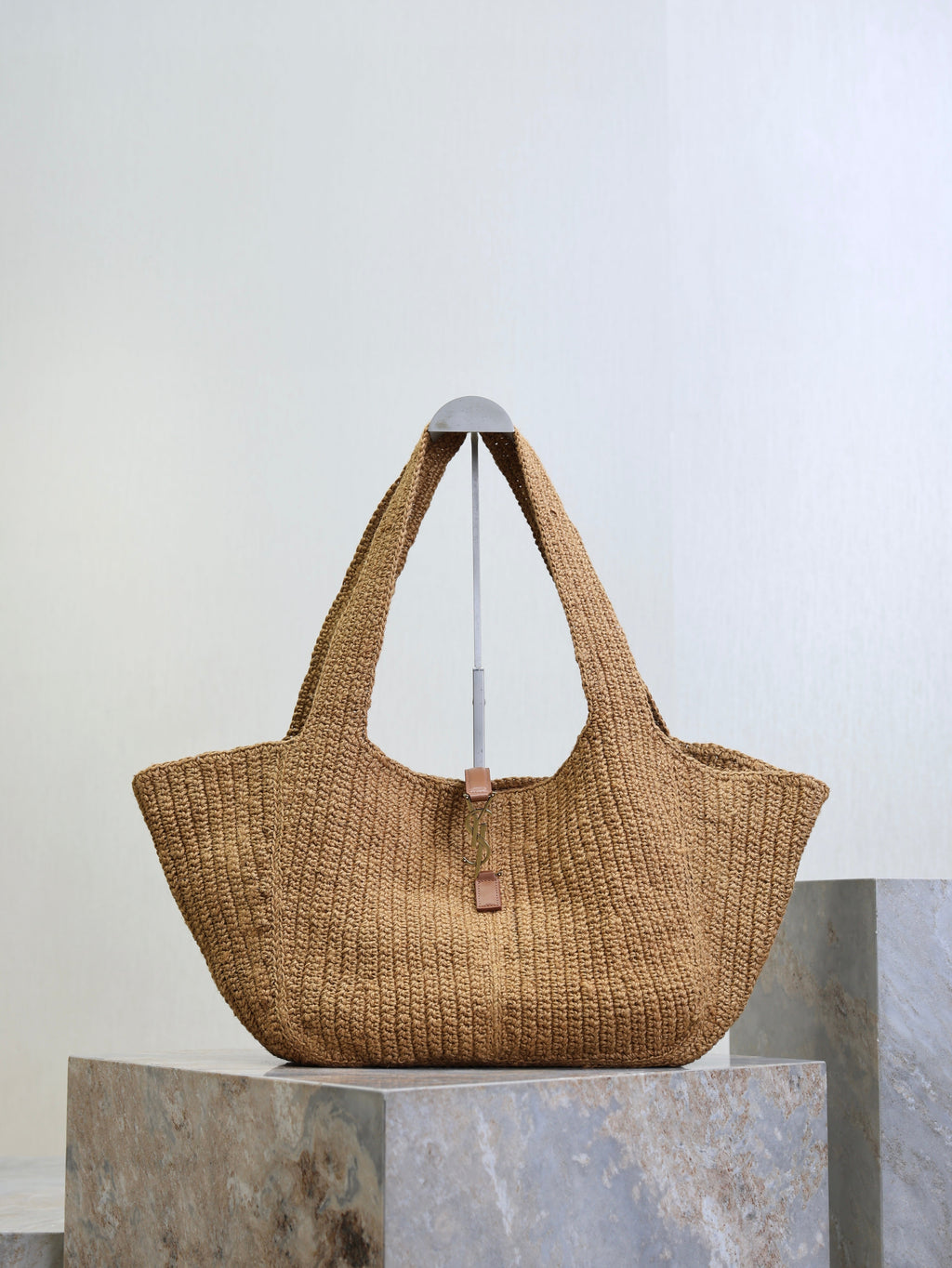 Prada Le 5 À 7 Bea 50cm Brown Rope Woven Leather