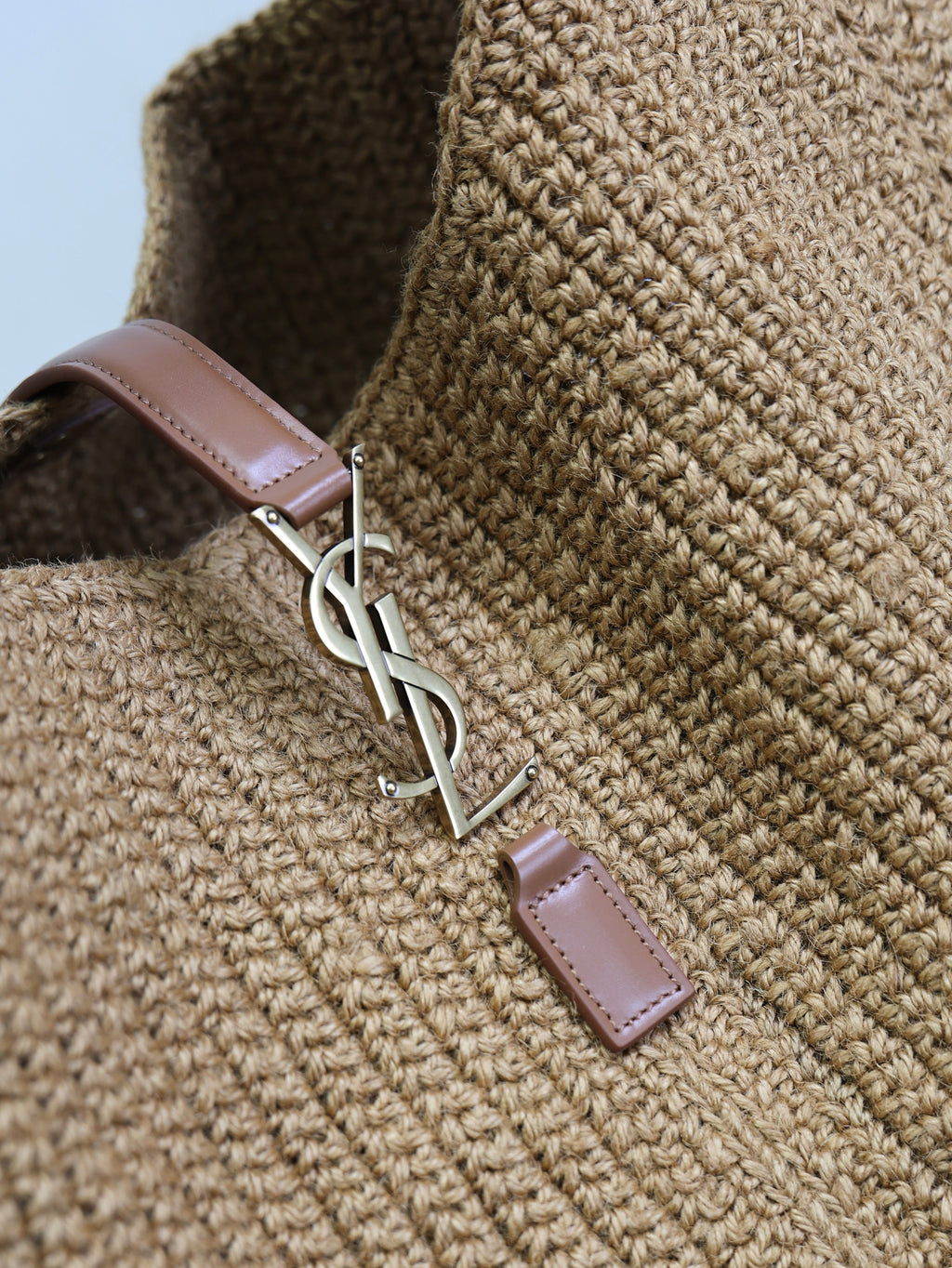 Prada Le 5 À 7 Bea 50cm Brown Rope Woven Leather