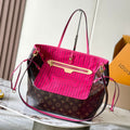 Reversible Neverfull MM 31 Inside Out Dark Pink Handle