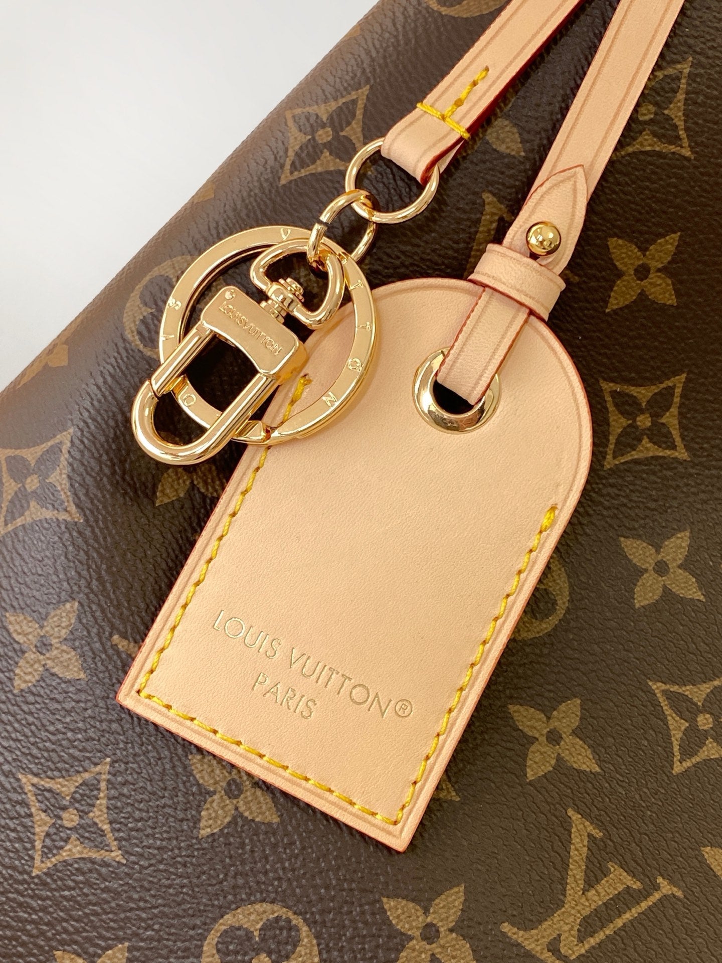 LV Again Handbag 53cm Brown Monogram Canvas & Cowhide