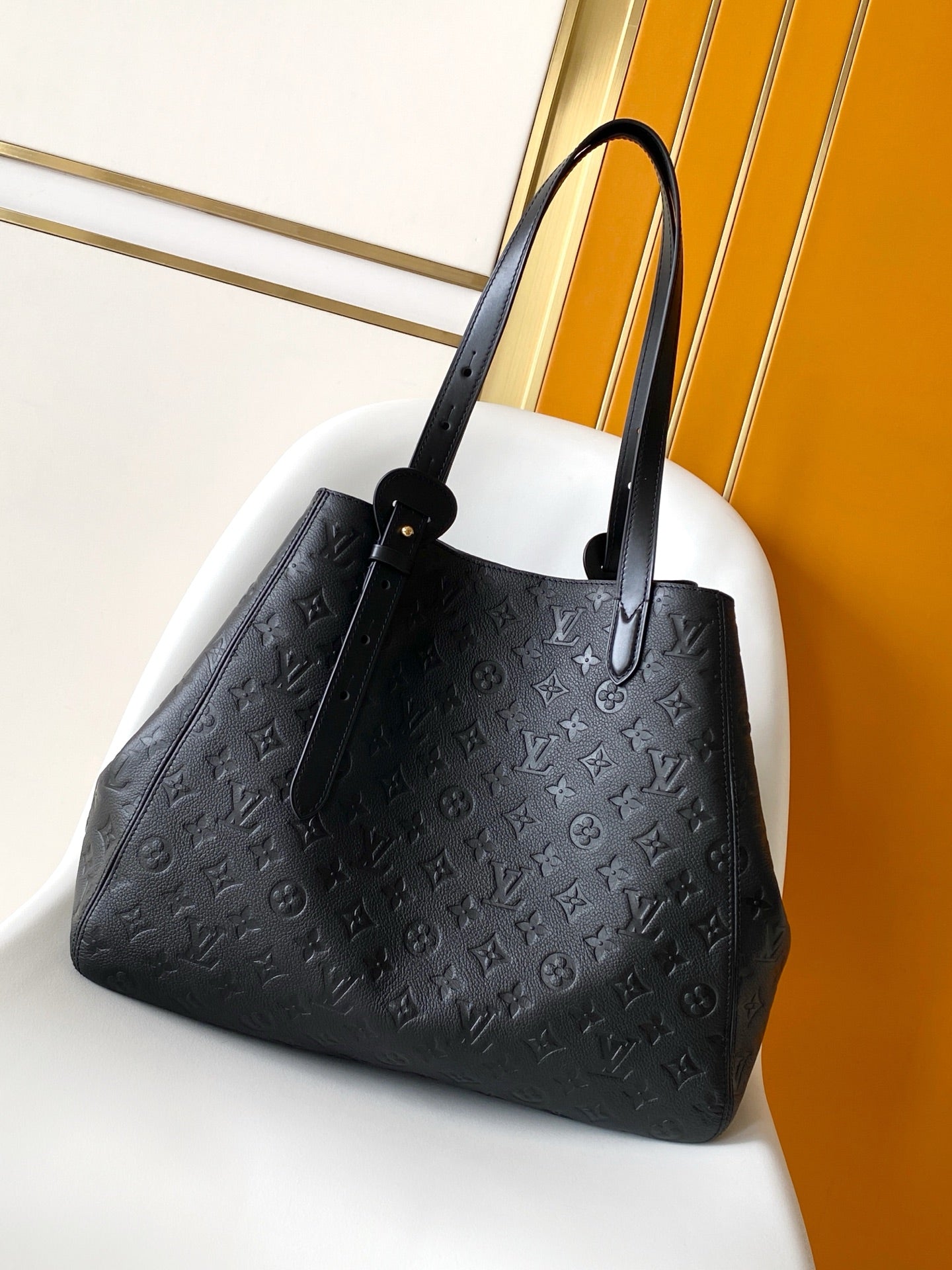 LV All In One PM Black Embossed Monogram Empreinte Cowhide 268414
