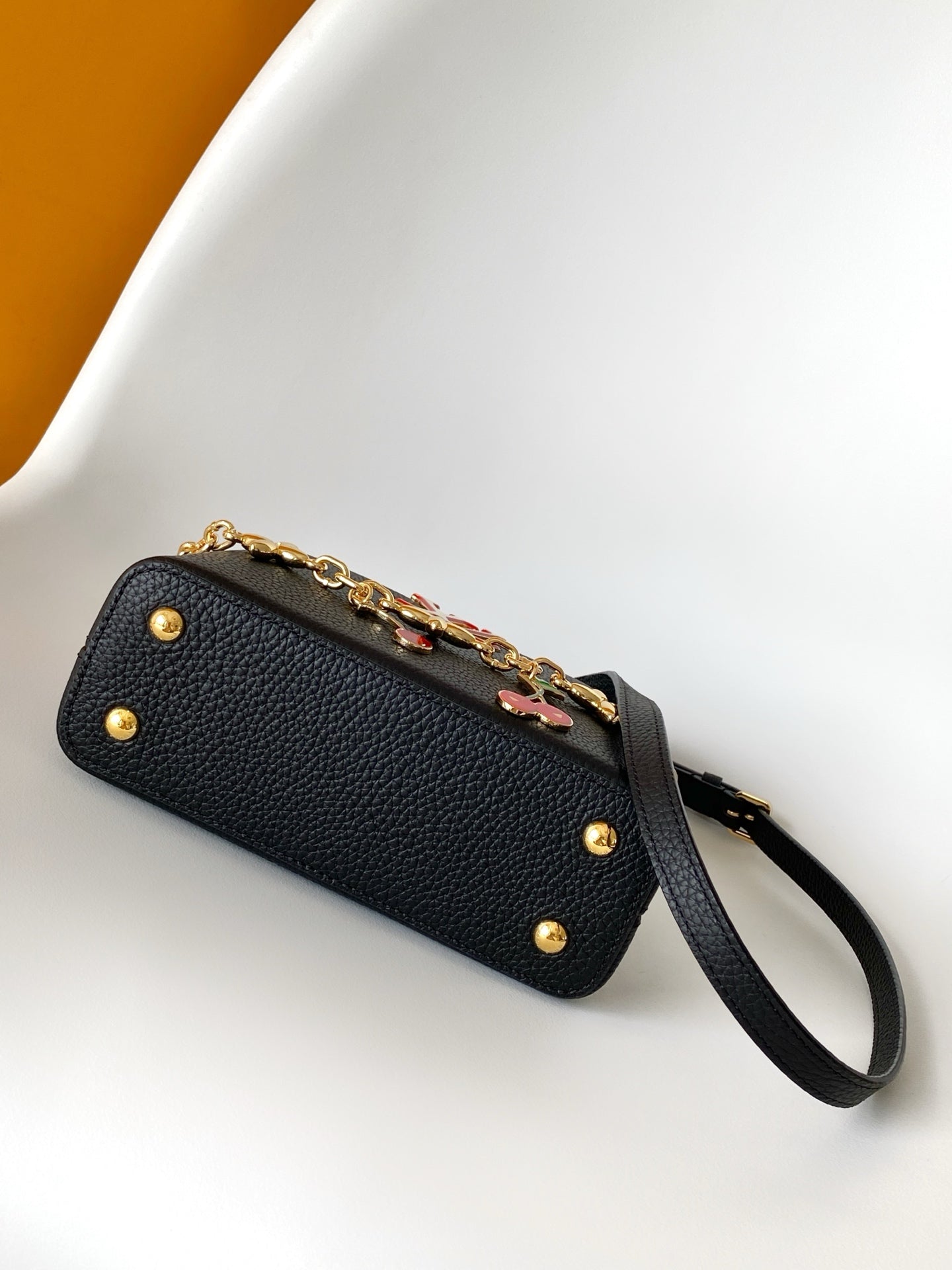 LV x TM Capucines Cheerful Cherry Charms 21 Black Taurillon Leather 268140