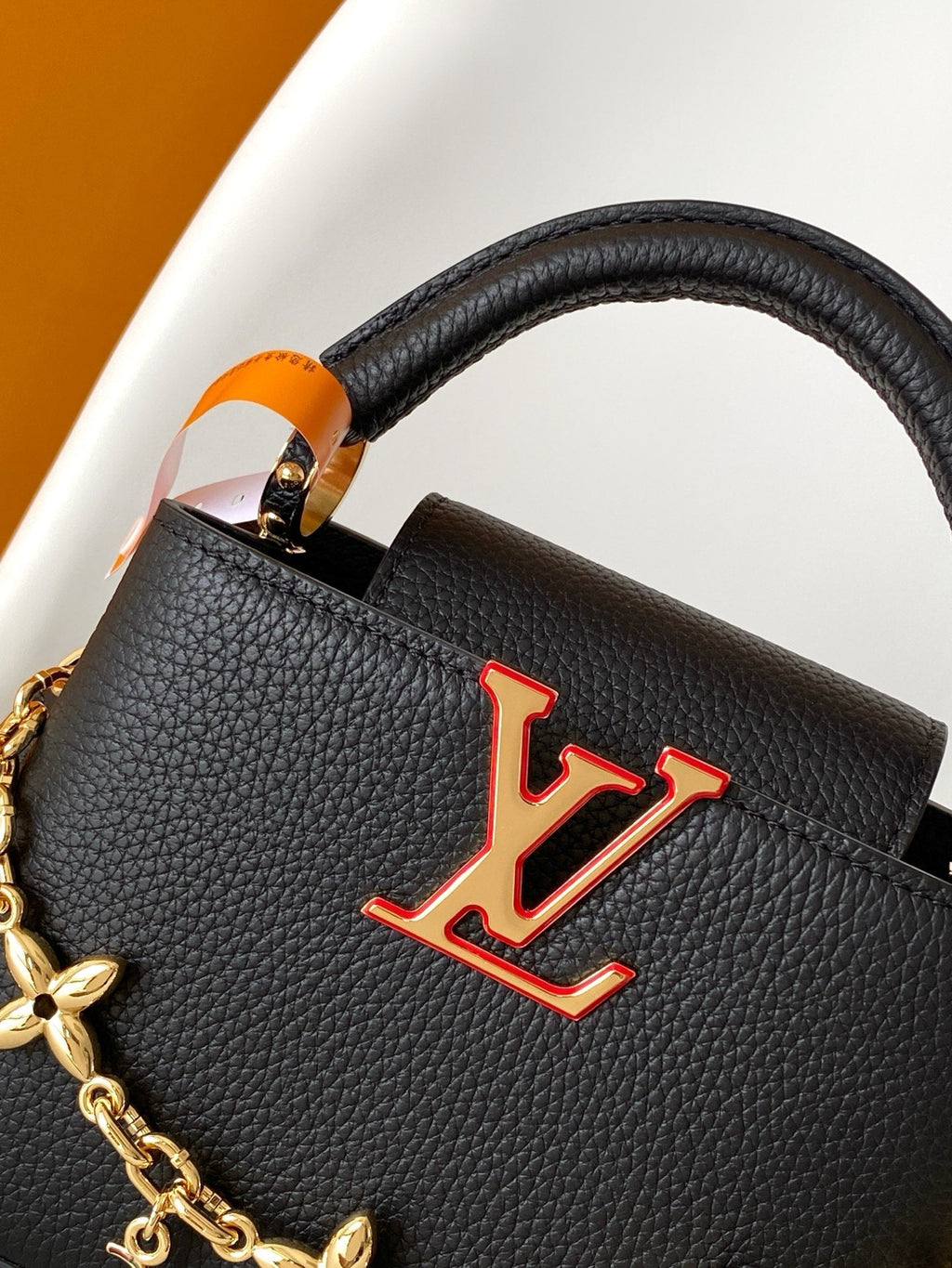 LV x TM Capucines Cheerful Cherry Charms 21 Black Taurillon Leather 268140