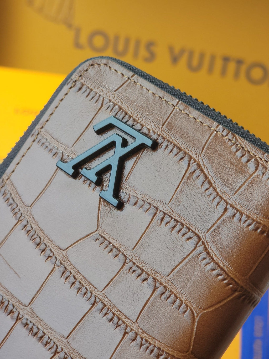 LV M81830Zippy Vertical Wallet  Brown Crocodile Leather (Copy)