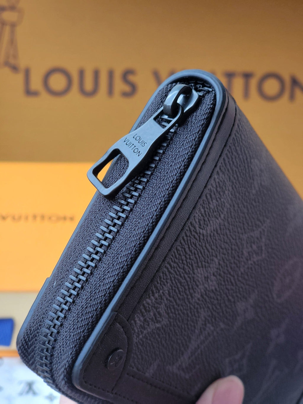 LV Trunk Zippy Wallet Black Monogram Eclipse Canvas