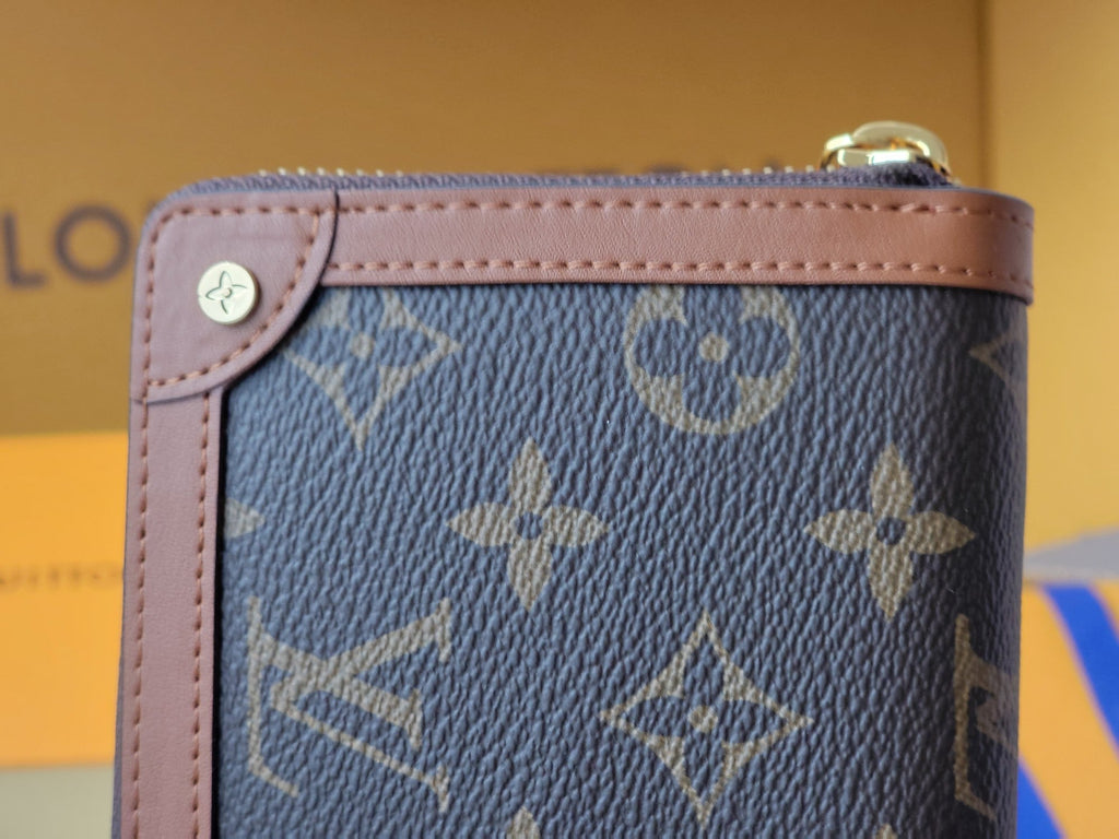 LV Trunk Zippy Wallet Brown Monogram Canvas & Cowhide