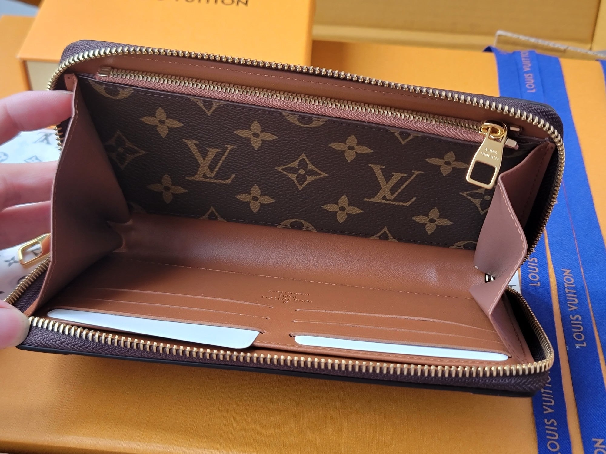 LV Trunk Zippy Wallet Brown Monogram Canvas & Cowhide