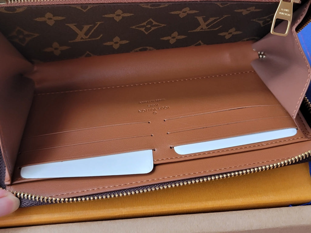 LV Trunk Zippy Wallet Brown Monogram Canvas & Cowhide