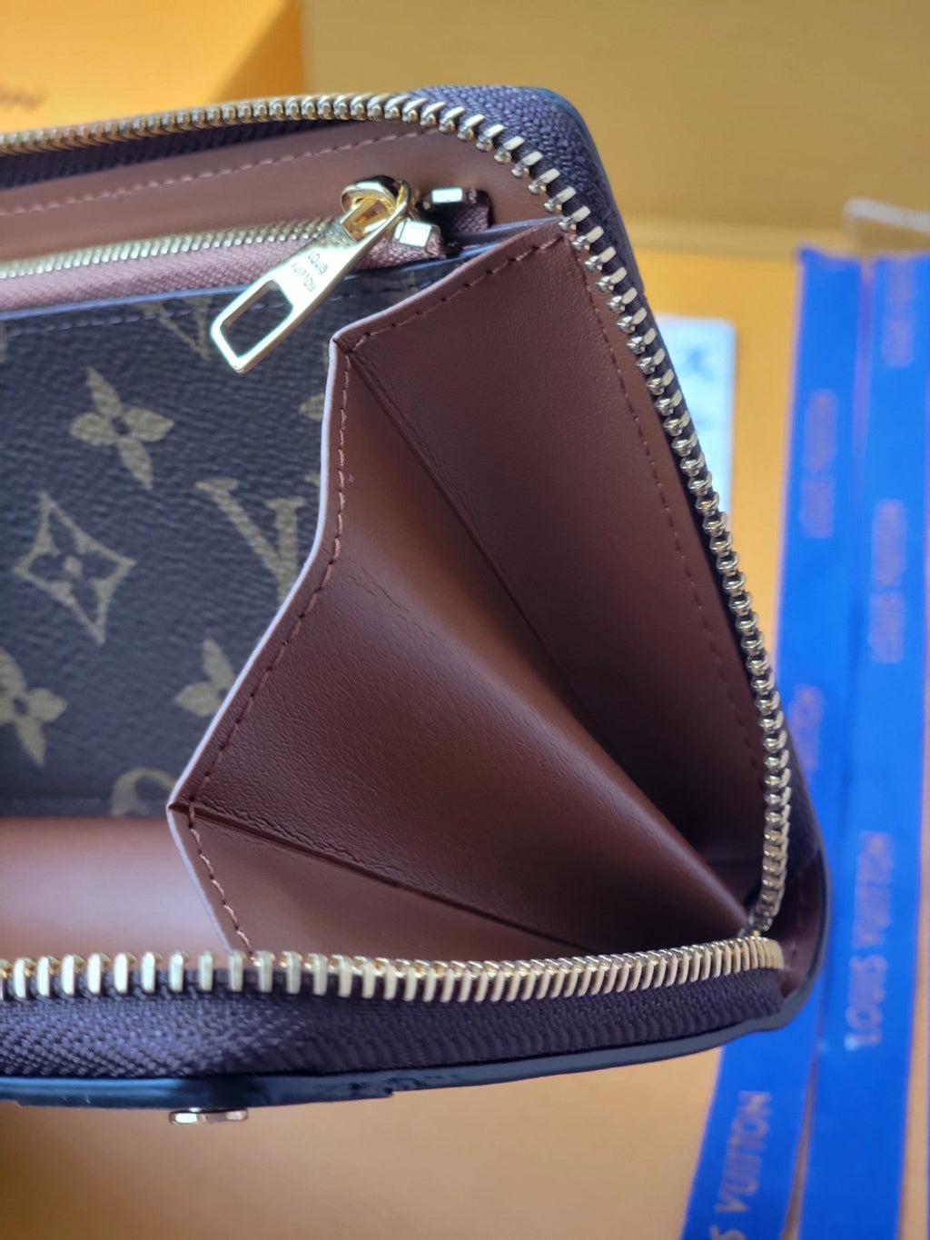 LV Trunk Zippy Wallet Brown Monogram Canvas & Cowhide