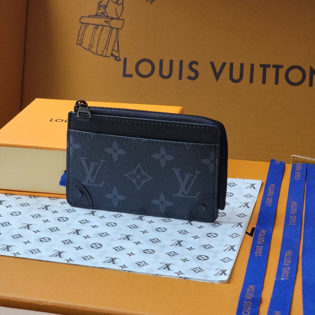 LV Card Holder Trunk Black Monogram Eclipse Canvas