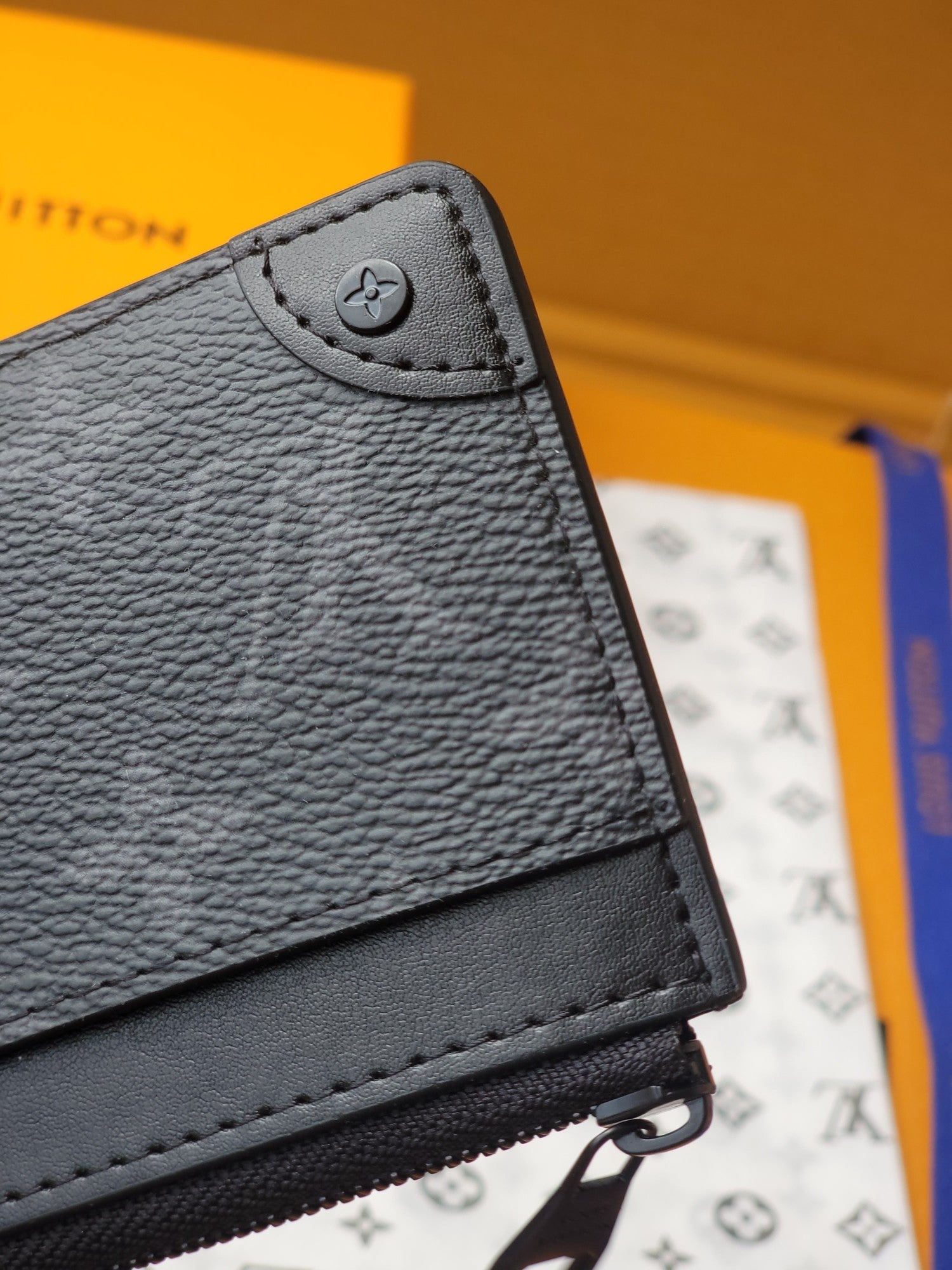 LV Card Holder Trunk Black Monogram Eclipse Canvas