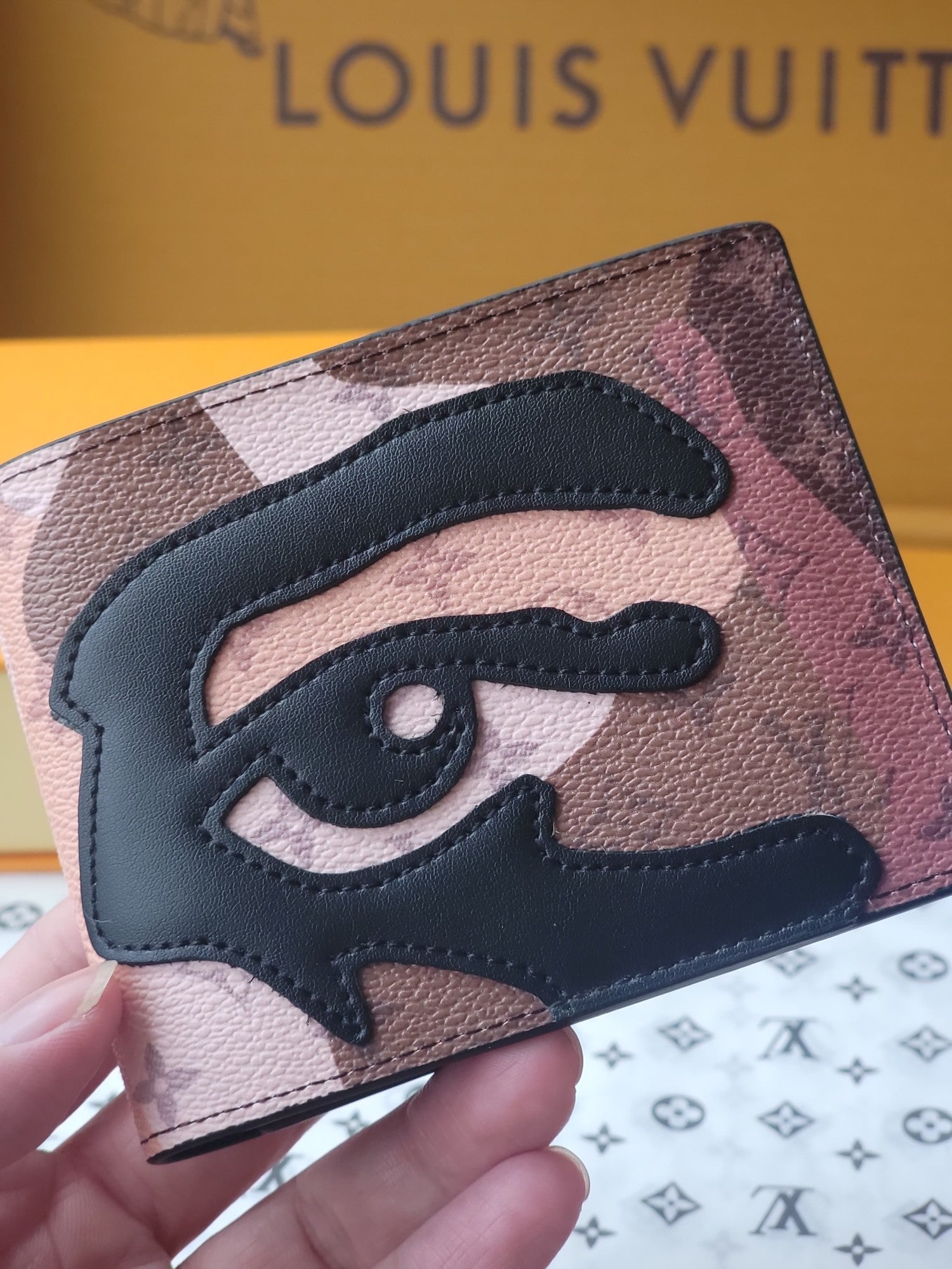 LV M82573 Faces Multiple wallet Brown Monogram Canvas & Cowhide