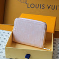 LV Zippy Coin Purse Pink Monogram Denim - Light GHW