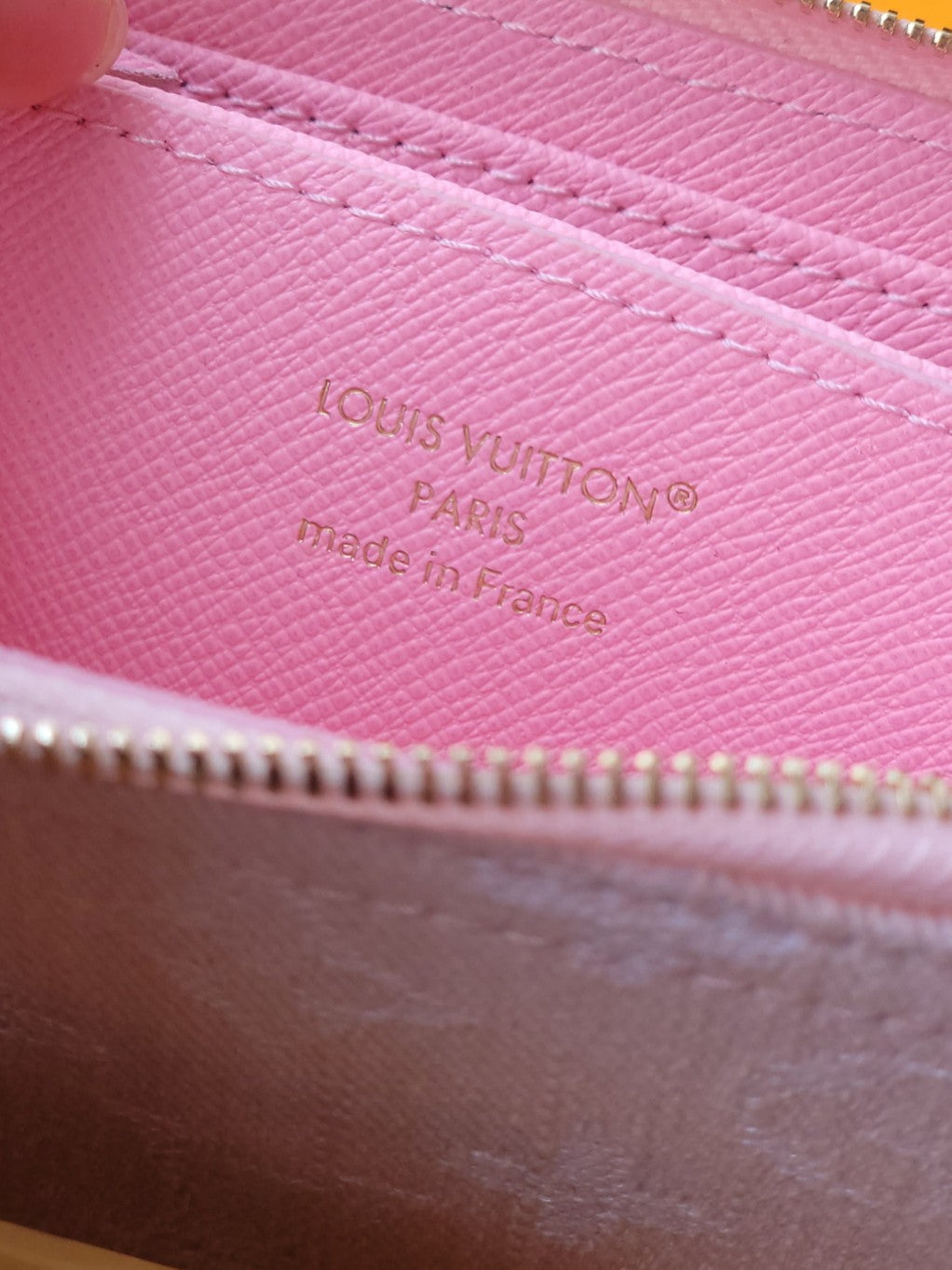 LV Zippy Coin Purse Pink Monogram Denim - Light GHW
