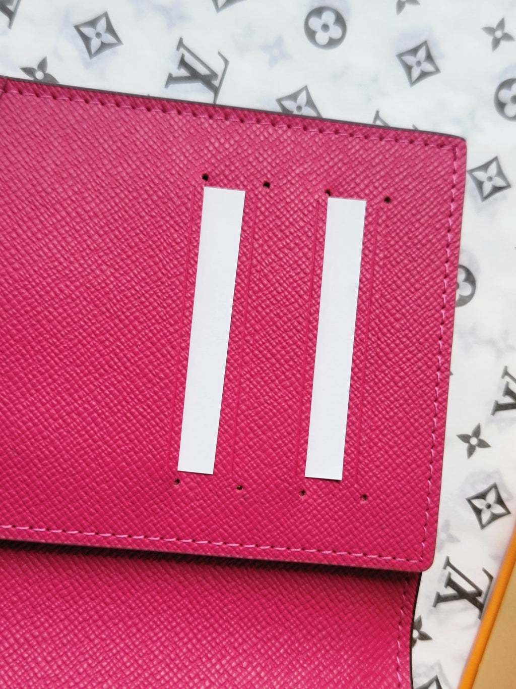 LV Passport Cover Pink Monogram Vivienne Fuchsia