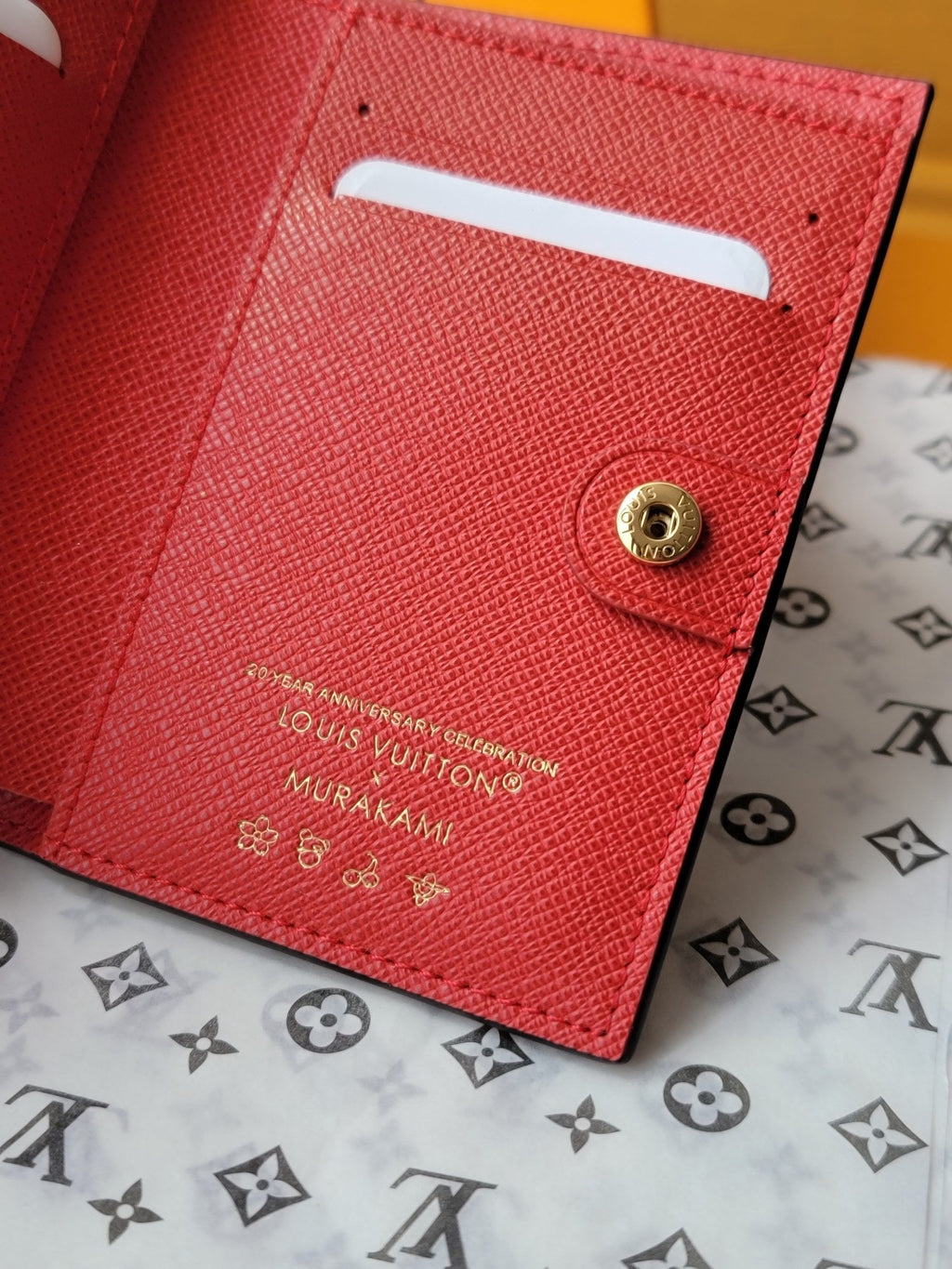 LV x TM Lisa Wallet  Brown Monogram Canvas With Cherry Motif