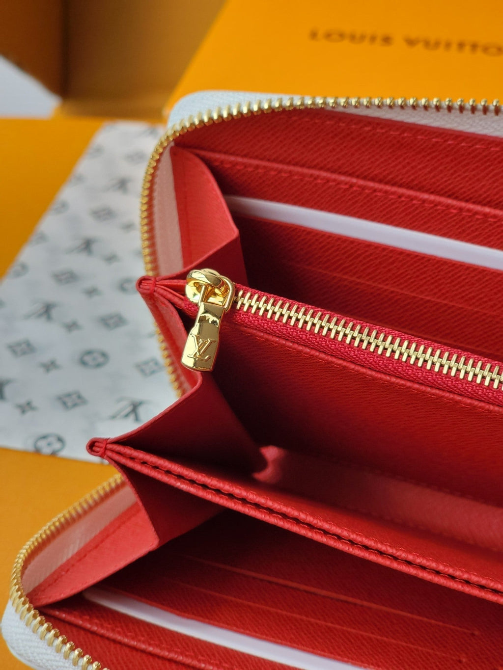 LV x TM Zippy Wallet White Monogram Canvas With Cherry Motif