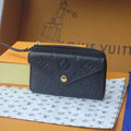 LV Card Holder Recto Verso Black Monogram Empreinte Cowhide GHW