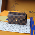 LV Card Holder Recto Verso Brown Damier Canvas & Cowhide GHW