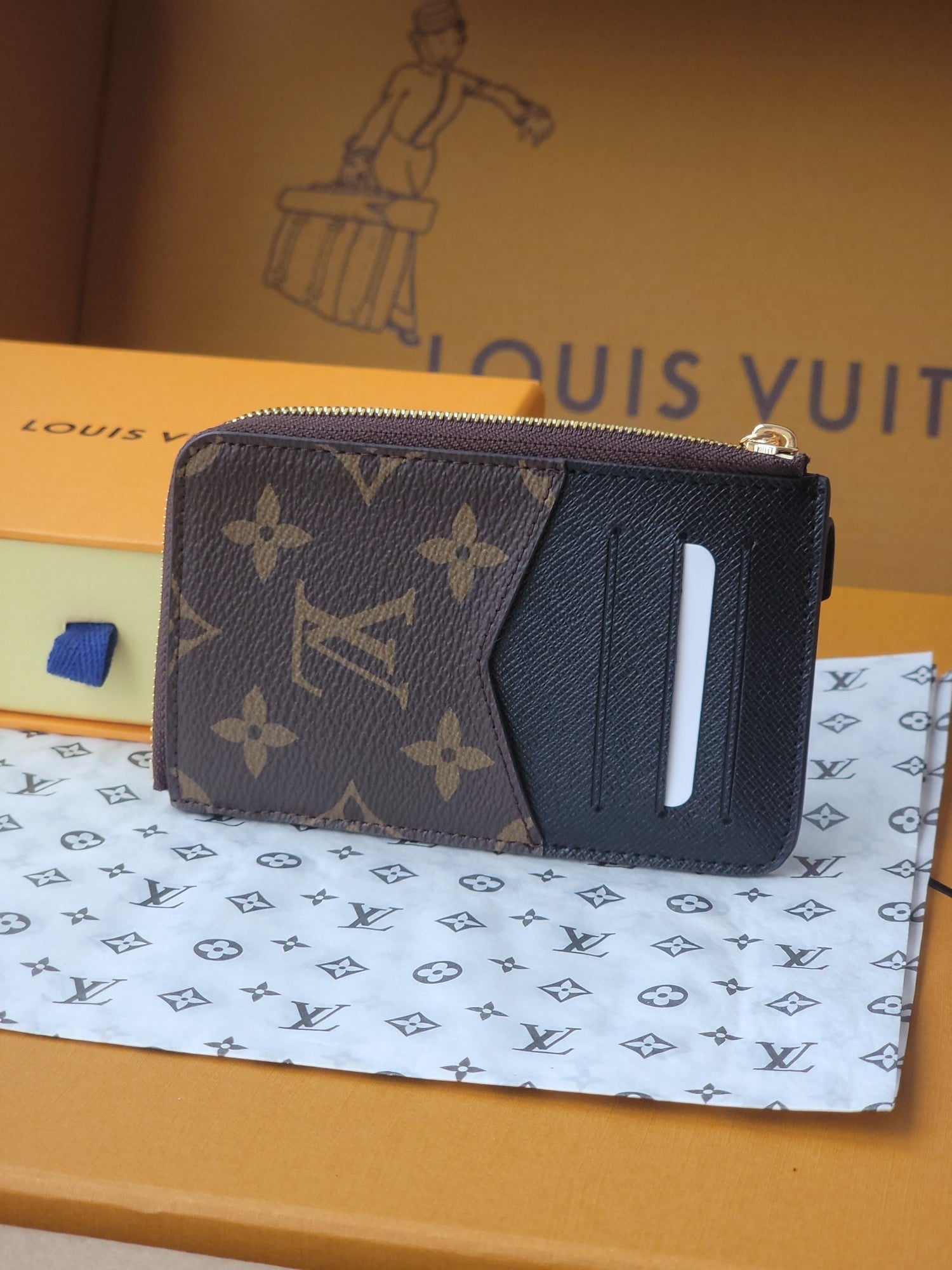 LV Card Holder Recto Verso Brown Monogram Canvas & Cowhide GHW
