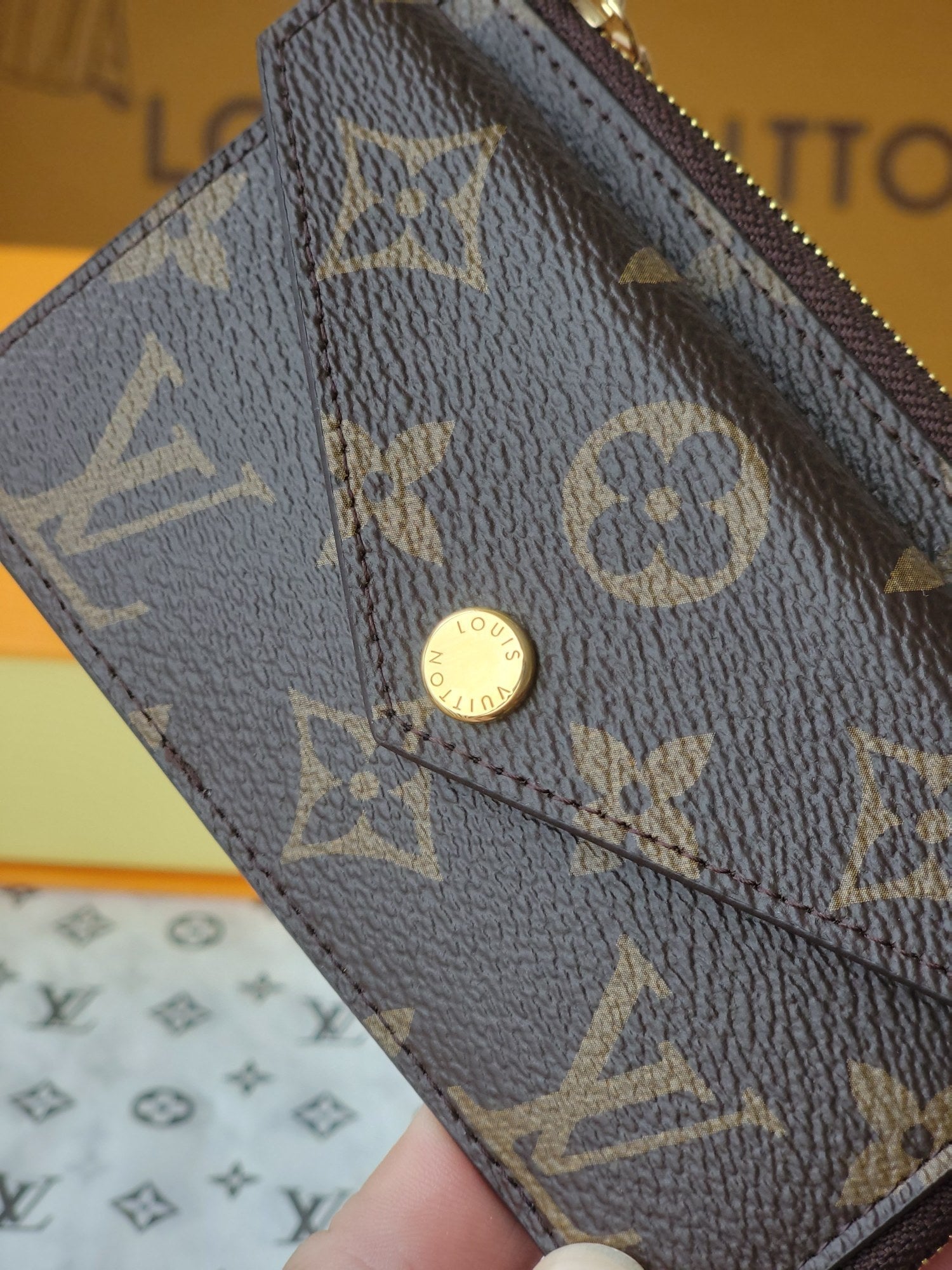LV Card Holder Recto Verso Brown Monogram Canvas & Cowhide GHW