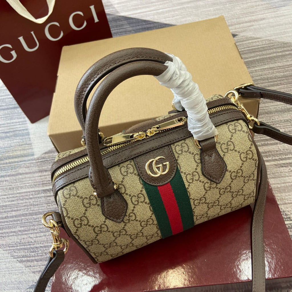 GG Ophidia Bag 21cm Canvas leather 339625