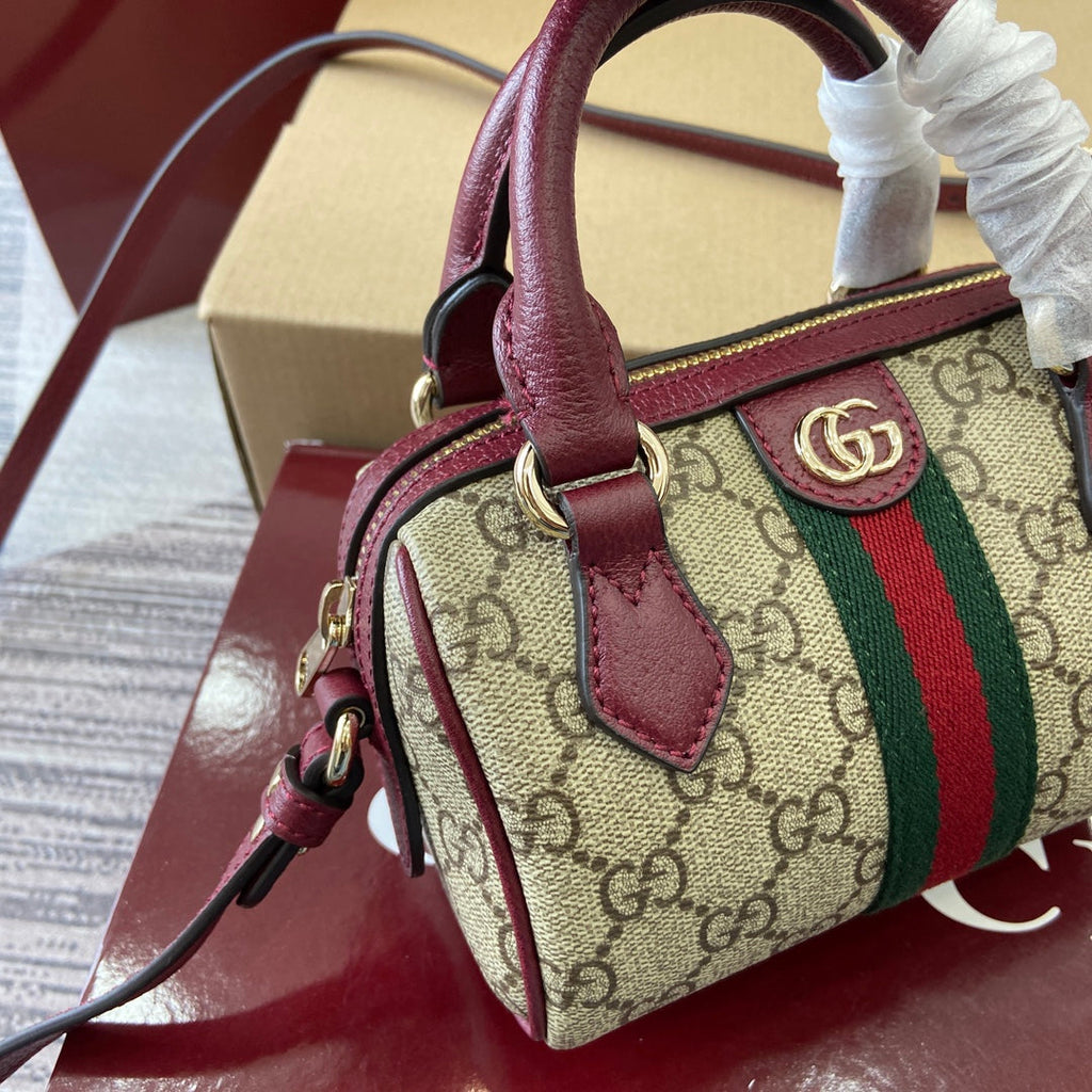 GG Ophidia Bag 16cm Canvas leather 339631