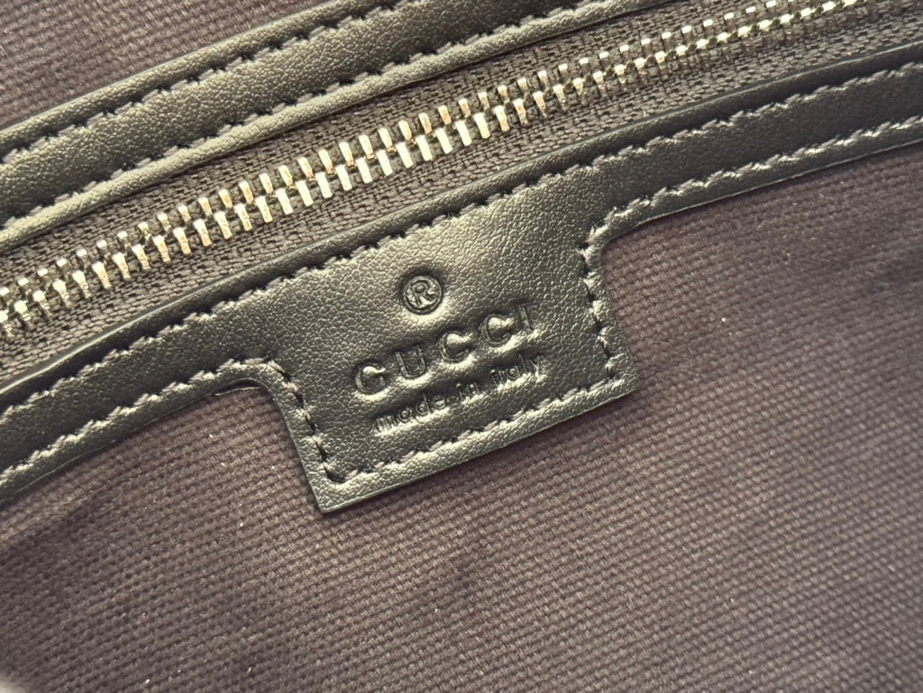 Gucci Waistbag Grey mix Black Leather 248428