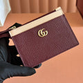 GG Marmont Zip Key Pouch Rosso Ancora Red Leather 255159