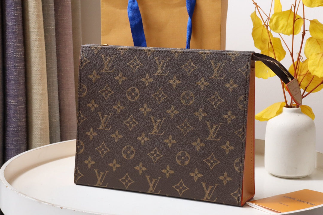 LV M83547 Poche Toilette Brown Monogram Canvas