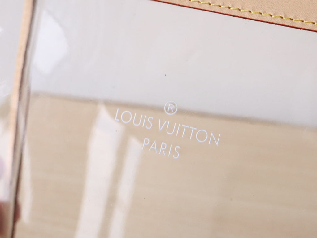 LV Trio Poche Toilette Beige Recycled Polyester & Cowhide