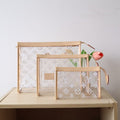LV Trio Poche Toilette Beige Recycled Polyester & Cowhide
