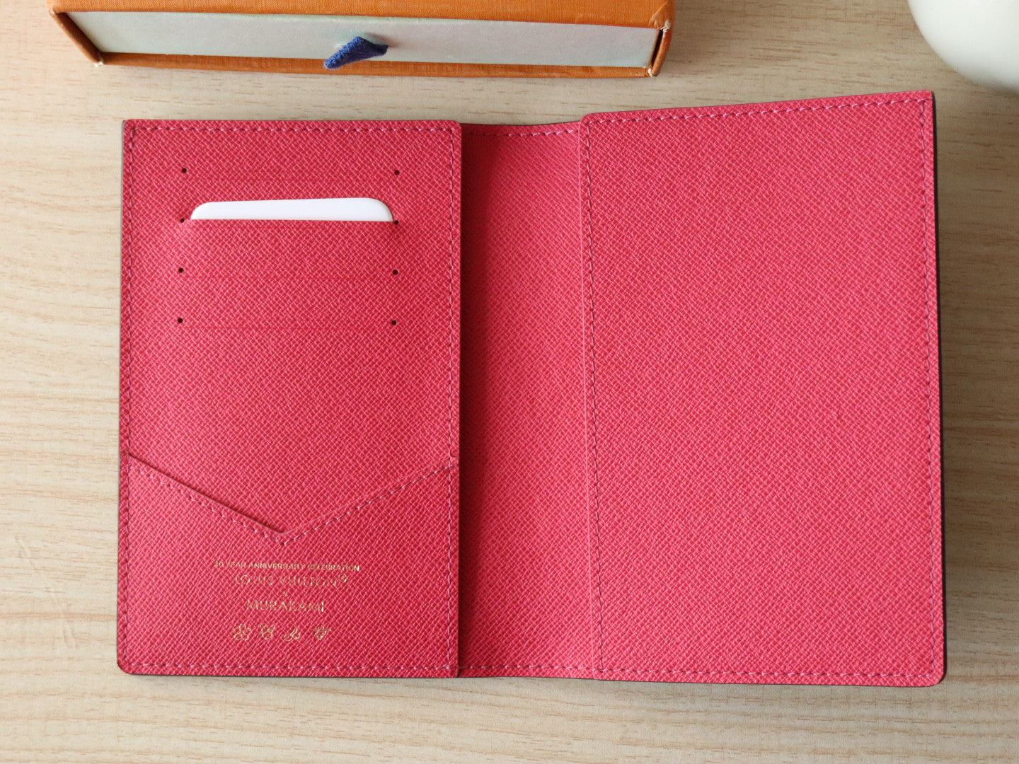LV x TM M14164 Passport Cover with Panda Printed Brown Monogram Canvas