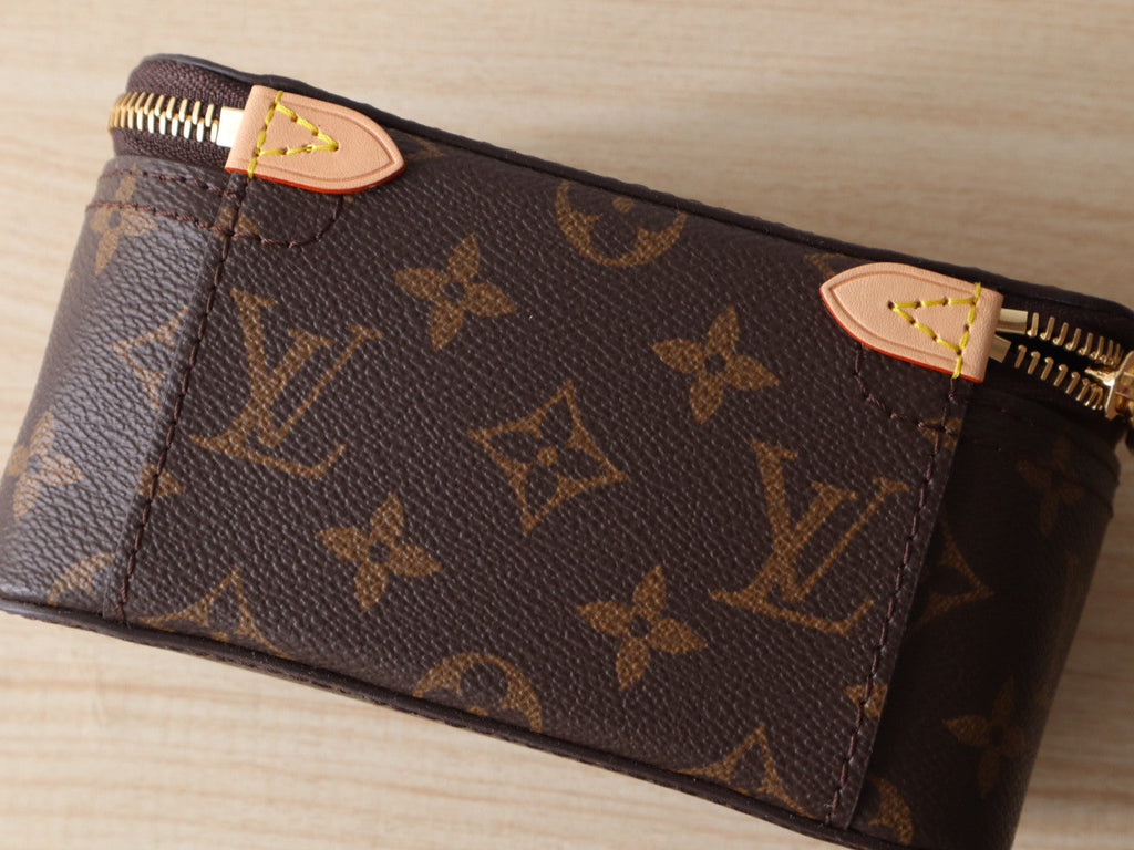 LV M43689 Packing Cube PM Brown Monogram Canvas & Cowhide