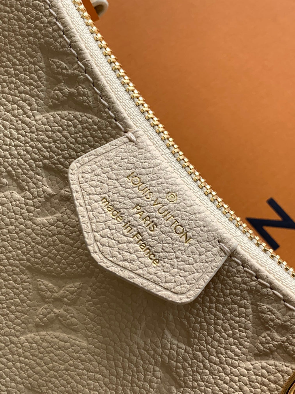 LV Easy Pouch On Strap White Embossed Monogram Empreinte Cowhide 251749