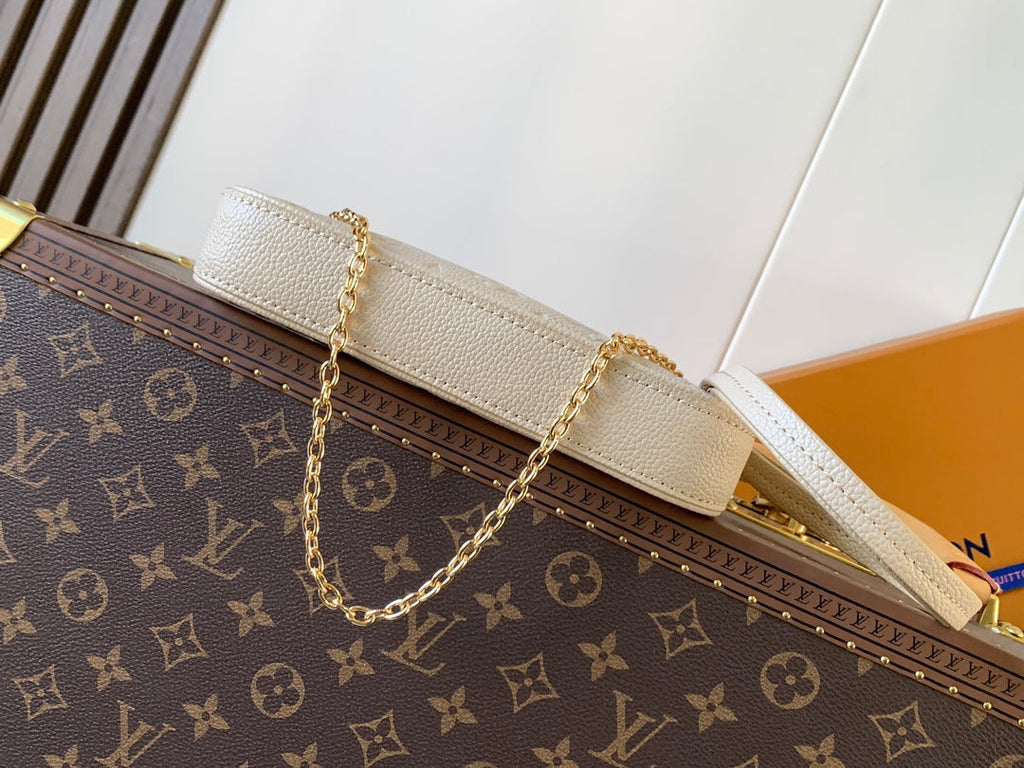 LV Easy Pouch On Strap Off White Embossed Monogram Empreinte Cowhide 251755