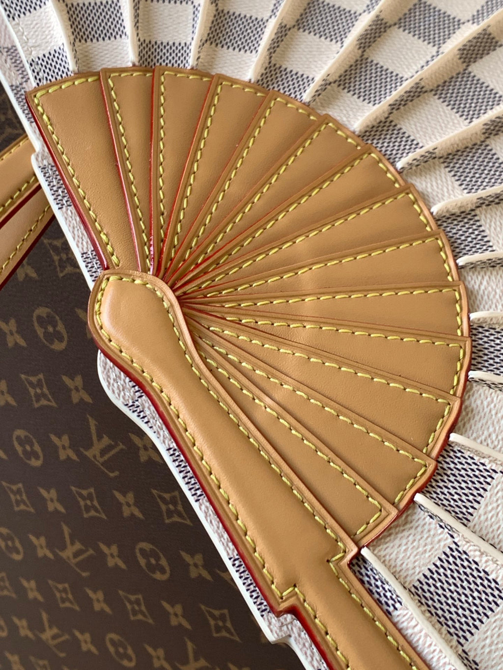 LV SS25 Fan Bag Grey White Damier Graphite 268345