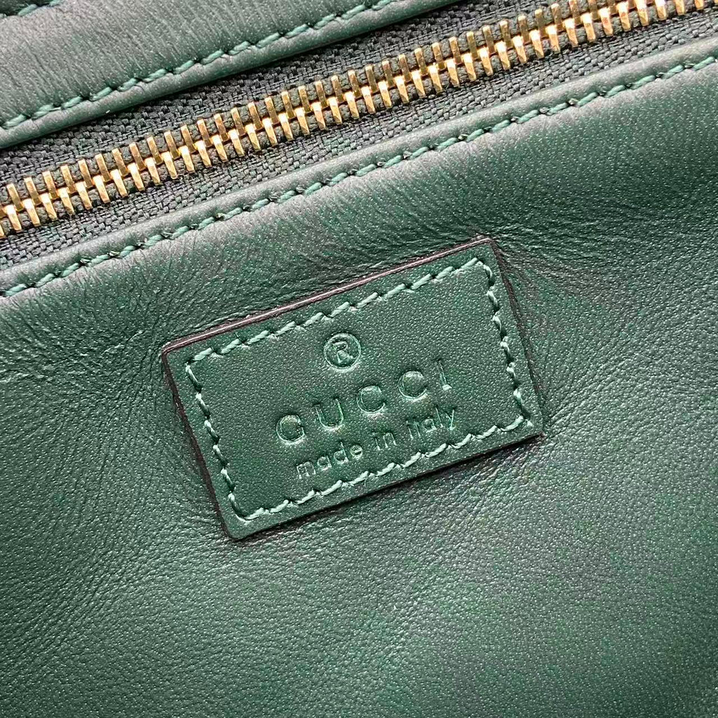 Gucci 25 Siena Bag 22.5cm  Green Gold Leather 292365