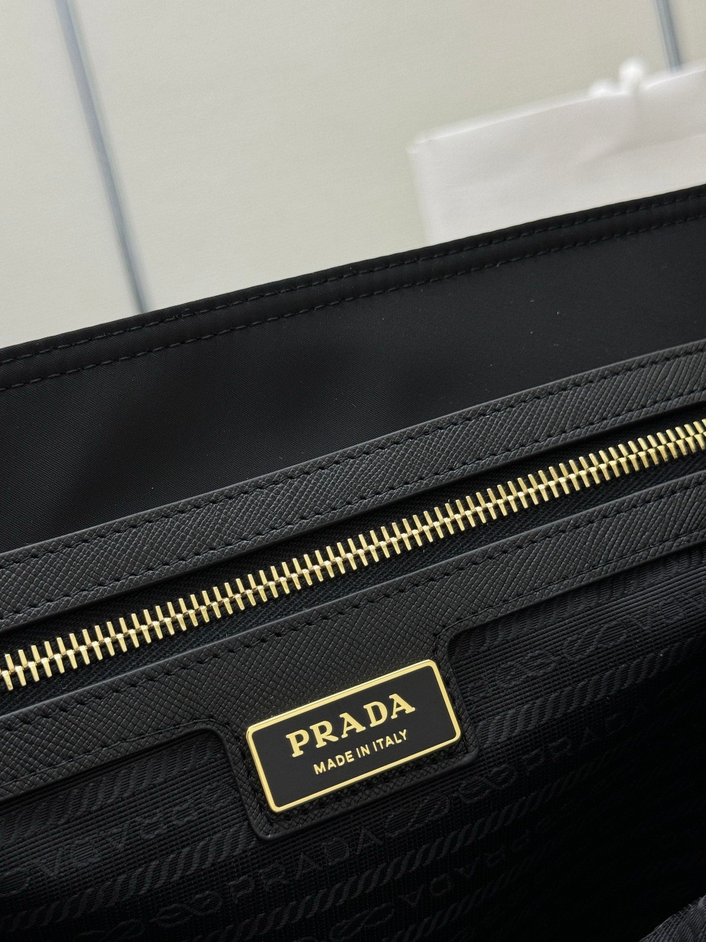 Prada Re-Edition 1978 Tote Bag 35cm Black Re-Nylon& Saffiano Leather