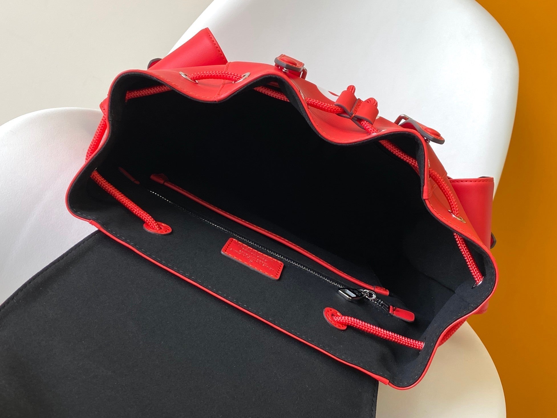 LV x Supreme Christopher Backpack Red Epi XL Cowhide 268773
