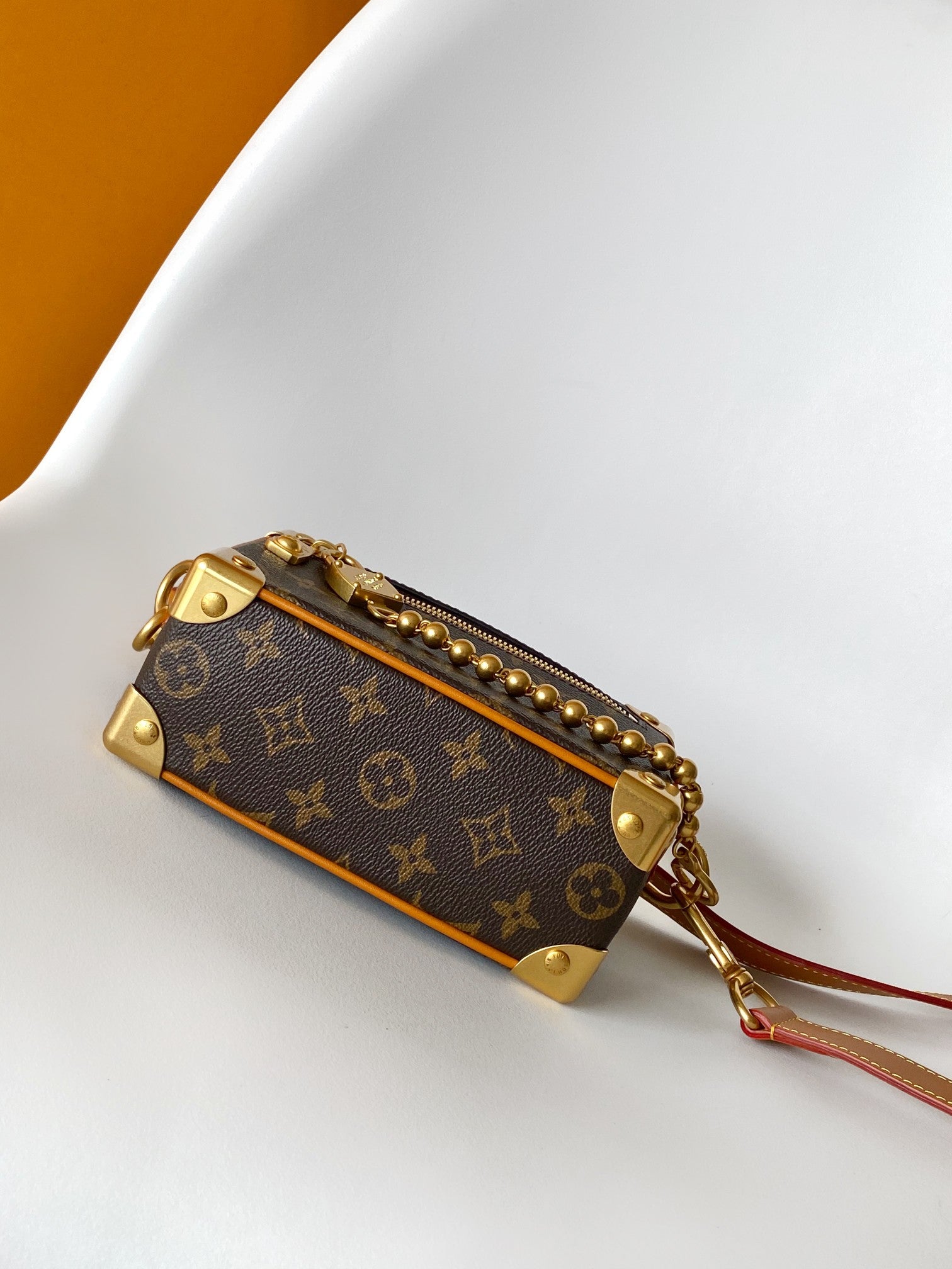 LV Mini Soft Trunk With Chain Brown Monogram Canvas GHW 268790