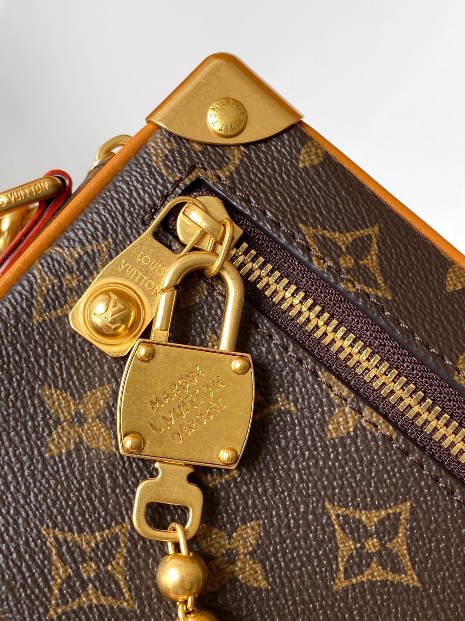 LV Mini Soft Trunk With Chain Brown Monogram Canvas GHW 268790