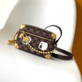 LV Mini Soft Trunk With Chain  Brown Damier Ebene Canvas GHW 268794