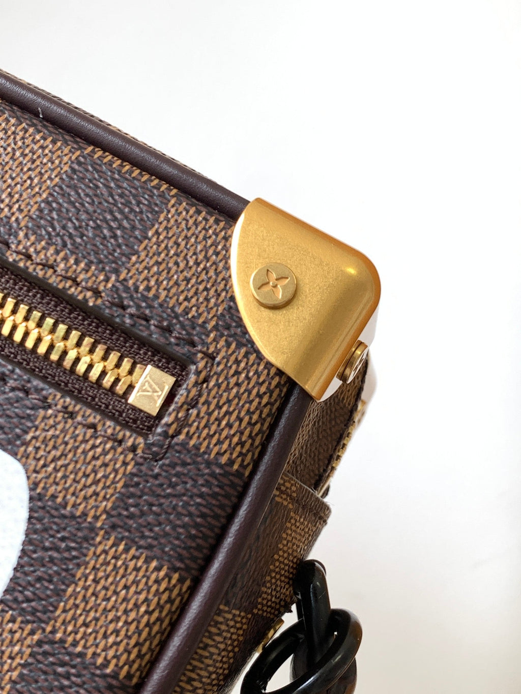LV Mini Soft Trunk With Chain  Brown Damier Ebene Canvas GHW 268794