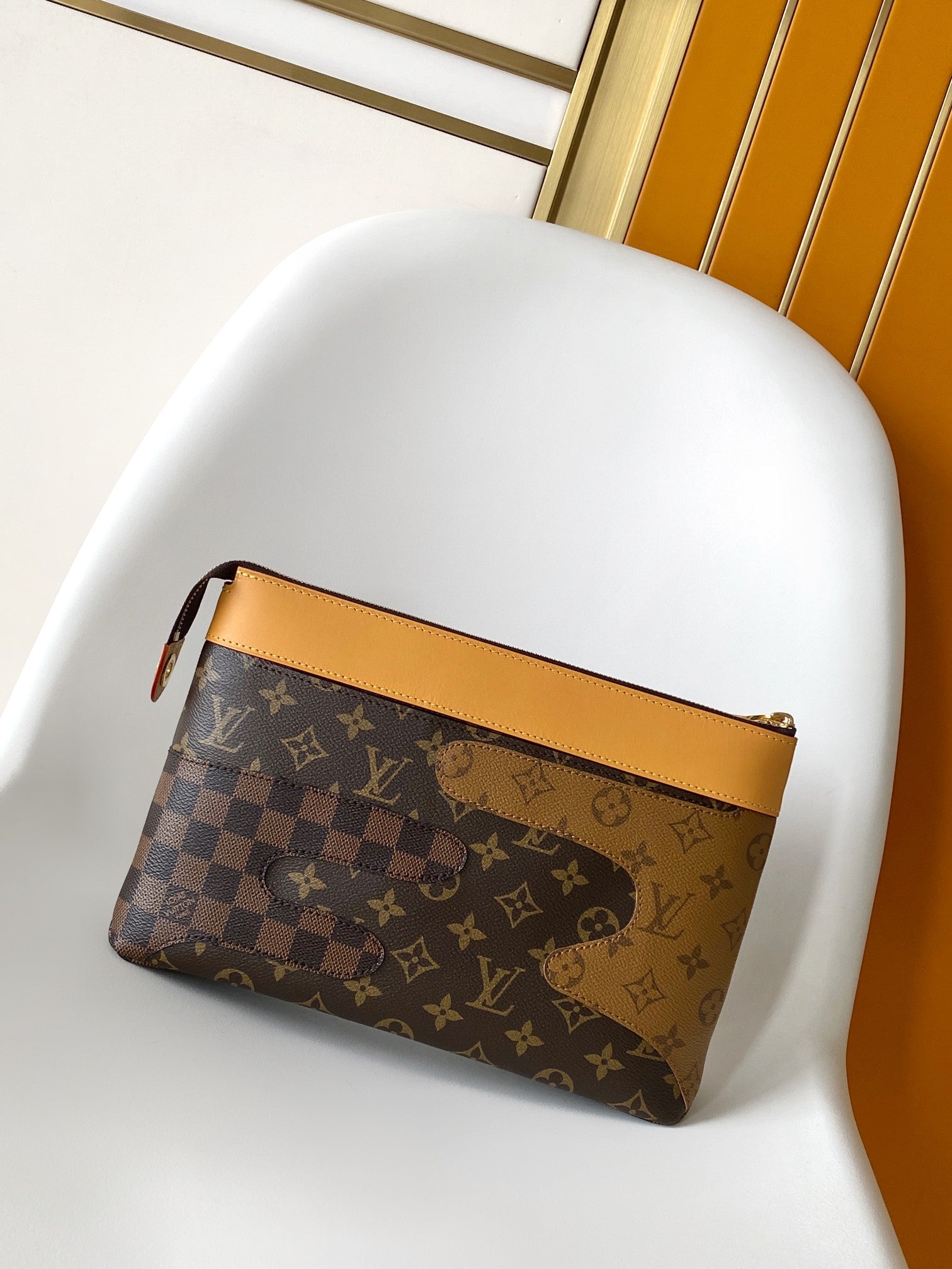 LV Pochette Voyage Souple Brown Monogram Landscape Canvas 268769