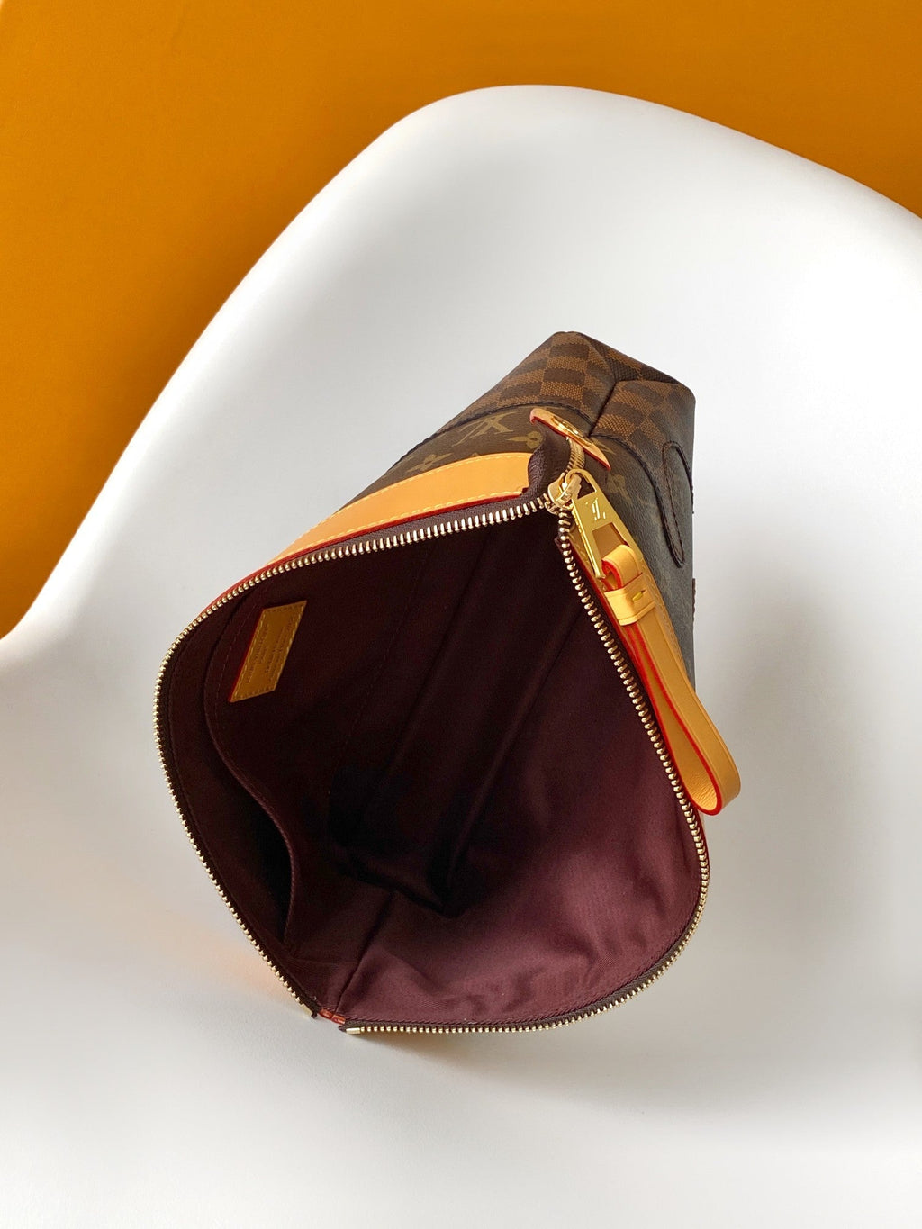 LV Pochette Voyage Souple Brown Monogram Landscape Canvas 268769