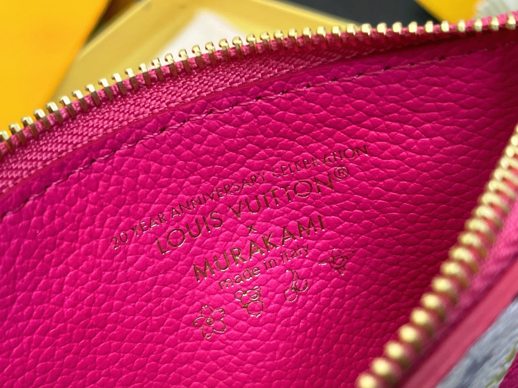 LV x TM ROMY Wallet Pink Gold Leather 329909