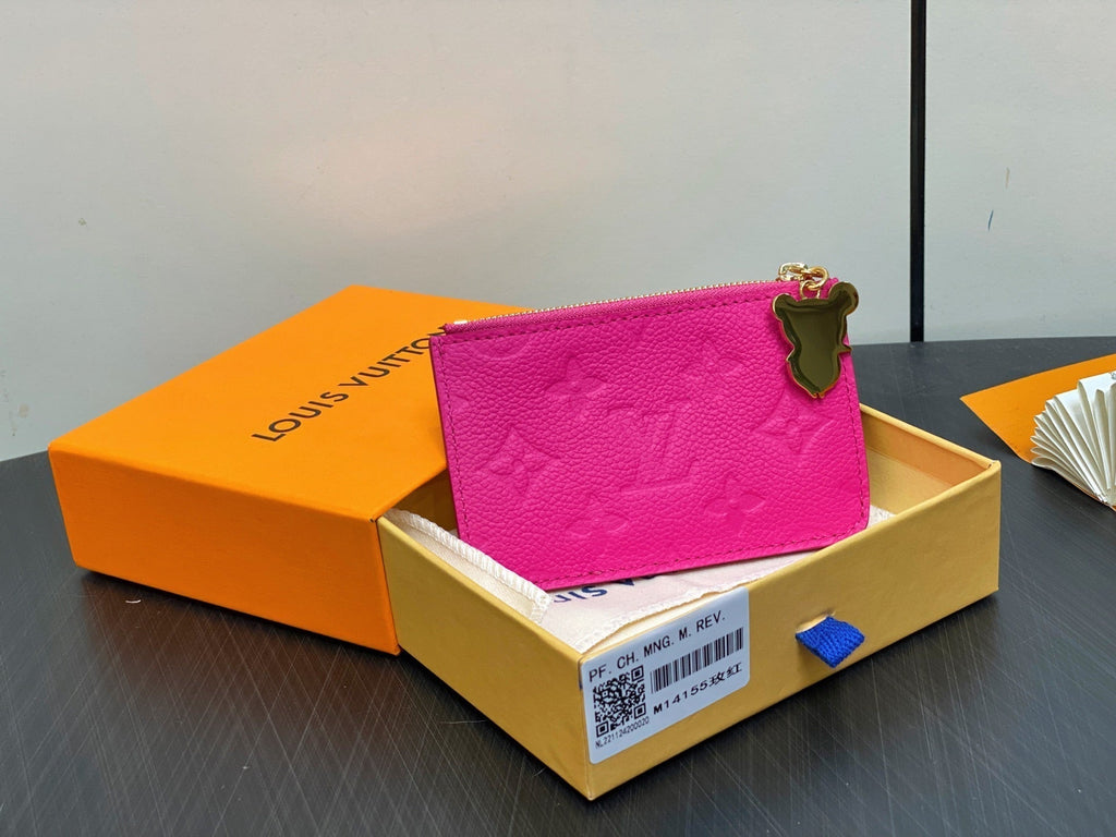 LV x TM ROMY Wallet Pink Gold Leather 329909